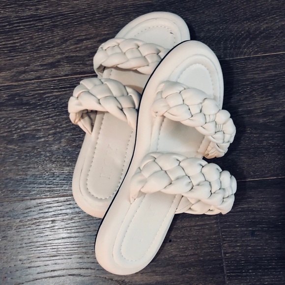 Brand New Chunky Summer Braided Straps Slippers - Picture 5 of 8